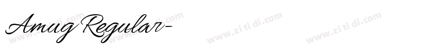 Amug Regular字体转换 Amug Regular字体转换